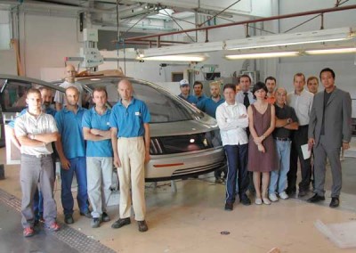 Hy-Wire Team in Italy with Stile Bertone